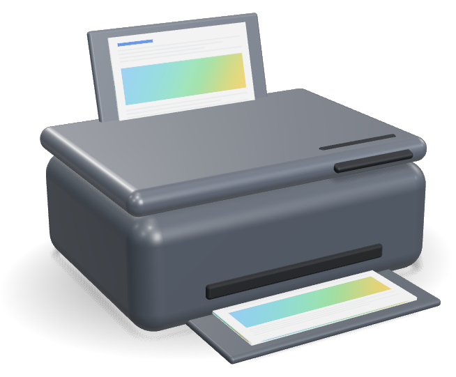 Compact Wireless All-in-One Inkjet Printer, 10 ppm, Duplex, 100-Sheet Tray