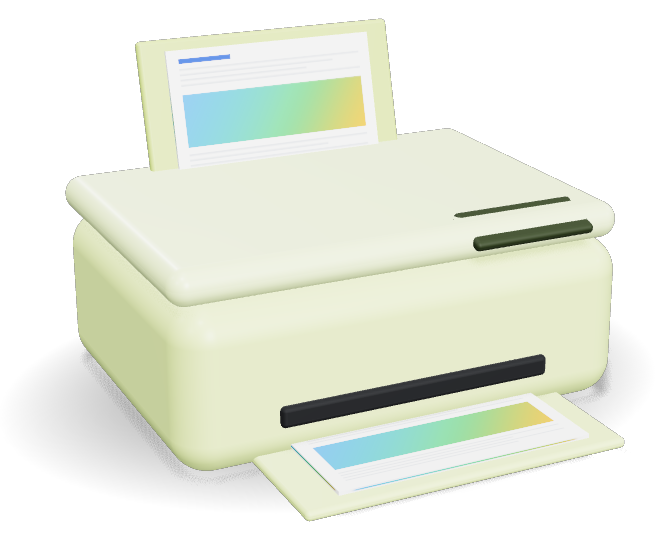 Compact Wireless All-in-One Inkjet Printer, 10 ppm, Duplex