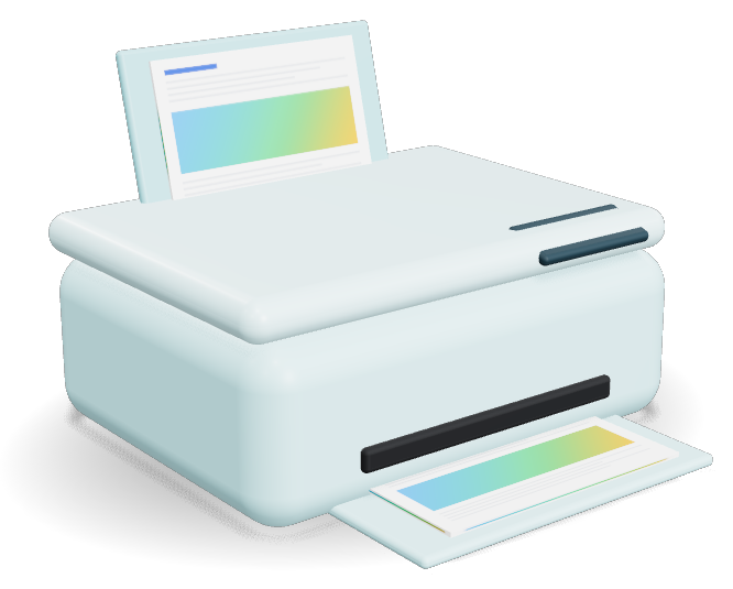 Compact Wireless All-in-One Inkjet Printer, 7.5 ppm