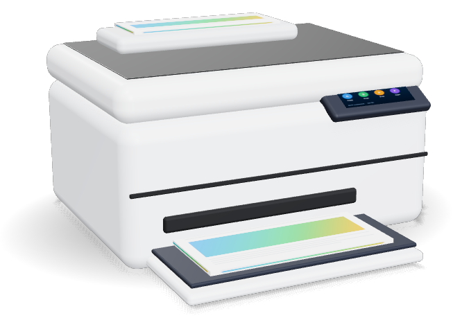 Wireless All-in-One Color Inkjet Printer, 10 ppm, Document Feeder, Duplex