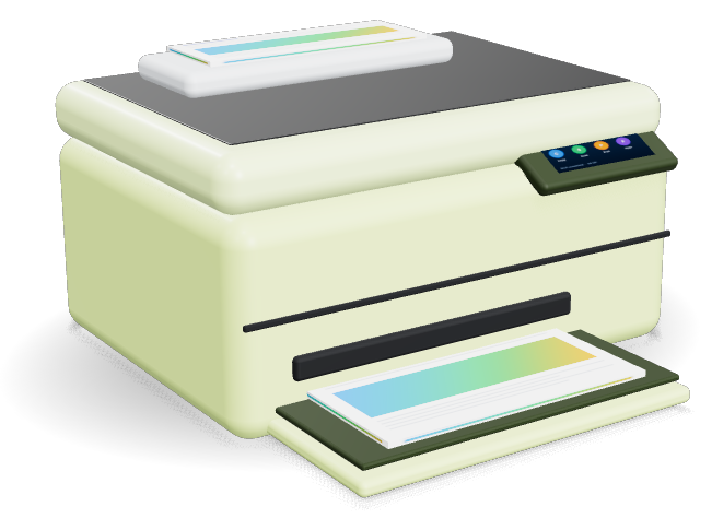 Wireless All-in-One Color Inkjet Printer, 20 ppm, Fax, Document Feeder